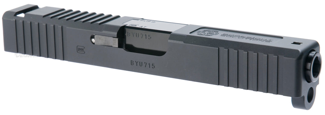 Detonator BO-style CNC Aluminum Slide Set for Marui G19 Airsoft GBB - Black