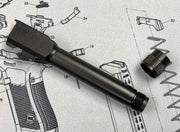 Bomber CNC Steel G19 Threaded Barrel  (14mm CCW )  for Umarex Glock 19X / 19 Gen 4 GBB Series - Type B