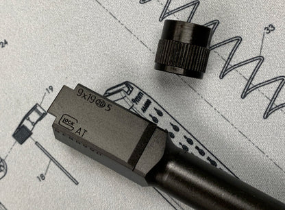 Bomber CNC Steel G19 Threaded Barrel  (14mm CCW )  for Umarex Glock 19X / 19 Gen 4 GBB Series - Type B