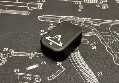 Bomber CNC Aluminum T-style ( Short ) Magazine Pad Extension for Marui GK GBB Magazine