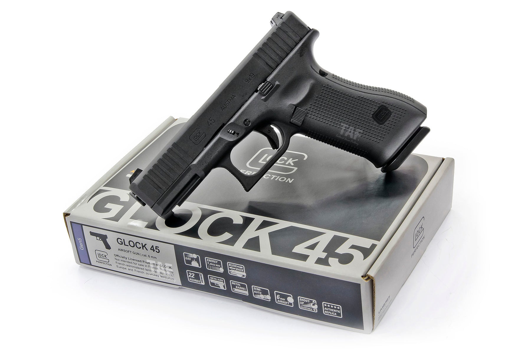 UMAREX PISTOLA SOFTAIR GAS GLOCK 45 6MM BLOWBACK – Origin STB