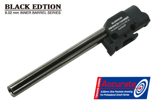 Guarder 6.02 inner Barrel with Chamber Set for TM G17/18C/22 GBB series - Black New Version