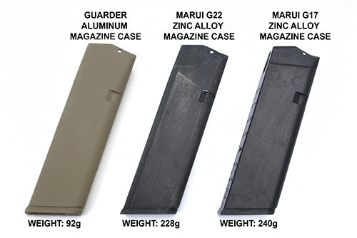 Guarder Aluminum Magazine Case for MARUI G17/18C/22/34 (.40/Cerakote FDE)