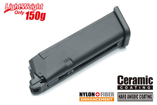 Guarder Light Weight Aluminum Magazine For MARUI G17 GBB series ( 9mm/Black )