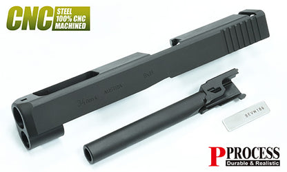 Guarder CNC Steel Slide/Barrel kit for MARUI G17 Gen4 (G34 Gen4 Standard/Black)