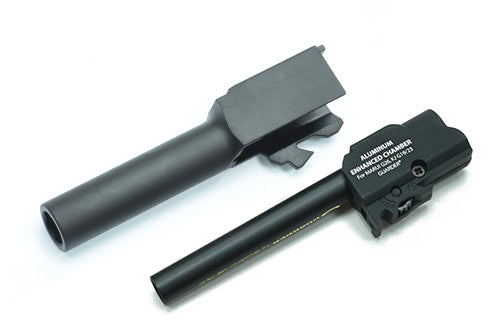 Guarder CNC Steel Outer Barrel for MARUI Airsoft G26 GBB  - Black