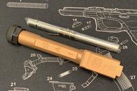 Guns Modify S-Style Stainless Threaded Barrel for Marui G19 GBB - Rose Gold ( CCW )