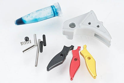 Guns modify S-Style Aluminum Adjustable Trigger For Marui G-style Series Ver. 3 - Silver
