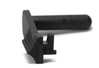 Nova Kimber Type Slide Stop for Marui Hi-CAPA / 1911 GBB Series (Checkered) (Black / Silver)
