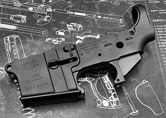 Bomber CNC Aluminum L119A2 style Lower receiver for Tokyo Marui MWS GBB series