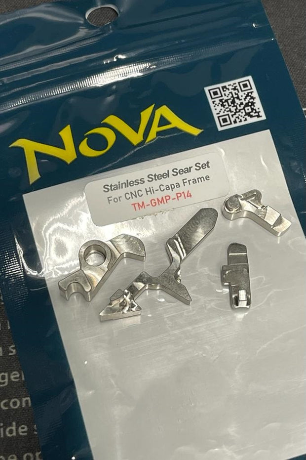 Nova CNC Stainless Steel Sear / fire pin full set for Hi-capa GBB lower frame