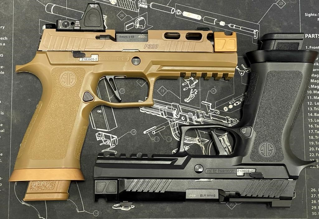 Boomarms Custom - SIG M18 + Compensator Set Airsoft GBB - Black