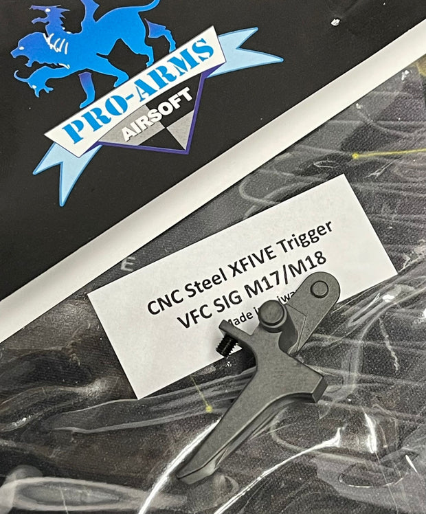 Pro-Arms CNC Steel X-FIVE Flat Style Trigger For SIG AIR / VFC P320 M17 M18 GBB series