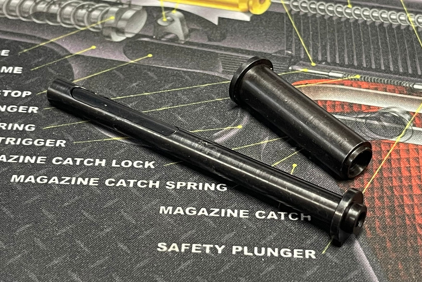 Nova Steel QD 5inch Recoil Spring Plug & Guide Rod Set - Black