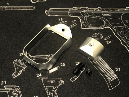 Bomber CNC Aluminum S-Style Magwell for Marui Gk Airsoft GBB Series