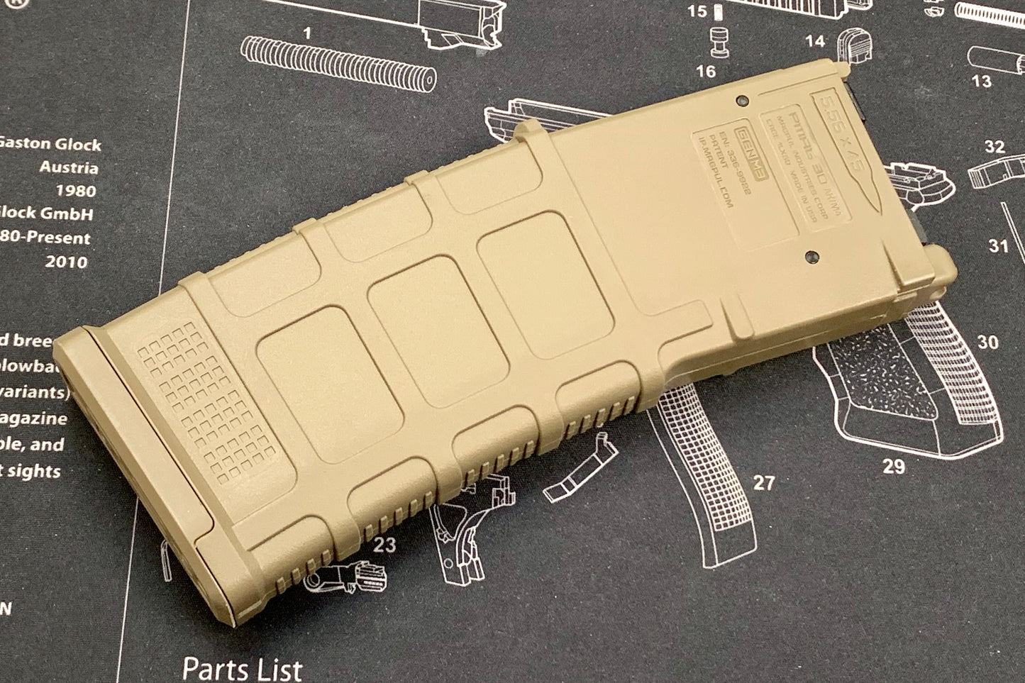 Ace 1 arms ( SAA ) PMAG 35 Rds Magazine for TM MWS GBBR series - FDE