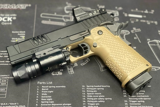 Boomarms Custom - STI Staccato XC 2011 RMR Airsoft GBB - BK x FDE color