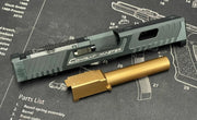 Nova CNC Aluminum T-style G19 RMR Cut Slide Kit for Tokyo Marui G19 Gen3 GBB series