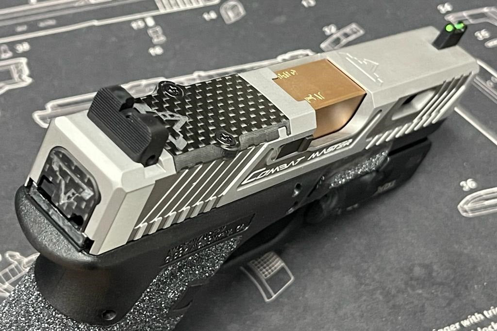 Bomber CNC Aluminum T-style G19 RMR Cut Slide Kit for Tokyo Marui G19 ...