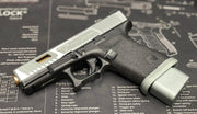 Boomarms Custom - T-style "Sofia" G19 Airsoft GBB - Matt Shiny Silver color