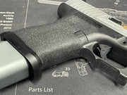 Boomarms Custom - T-style "Sofia" G19 Airsoft GBB - Matt Shiny Silver color