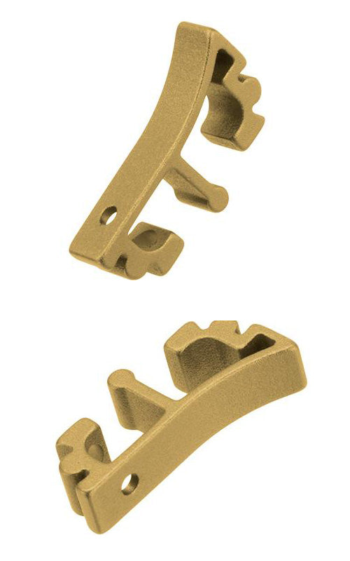 Nova CNC Aluminum Puzzle Trigger set for Tokyo Marui Airsoft Hi-Capa GBB Pistol series - Golden