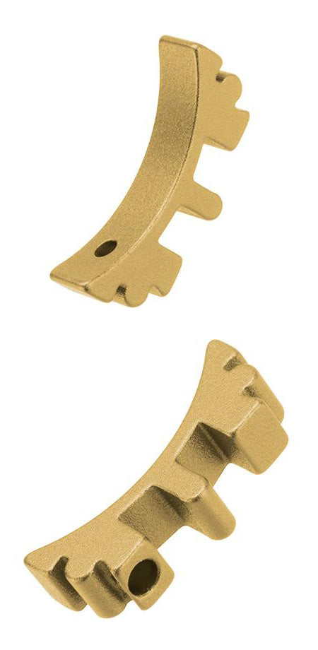 Nova CNC Aluminum Puzzle Trigger set for Tokyo Marui Airsoft Hi-Capa GBB Pistol series - Golden