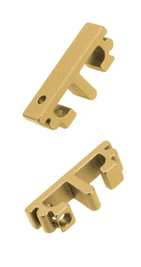 Nova CNC Aluminum Puzzle Trigger set for Tokyo Marui Airsoft Hi-Capa GBB Pistol series - Golden