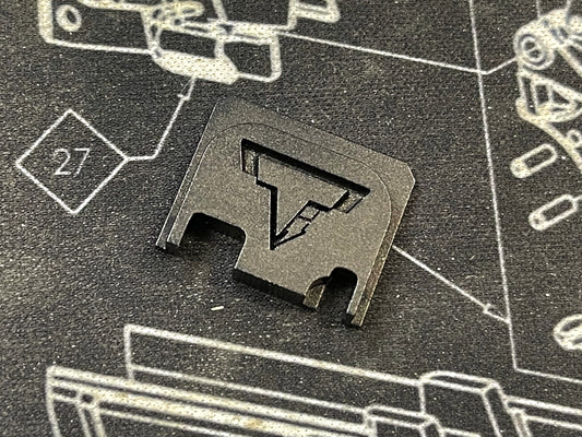Bomber CNC Aluminum Rear Plate for Marui G-Series Airsoft GBB ( T-Style engraved version ) )
