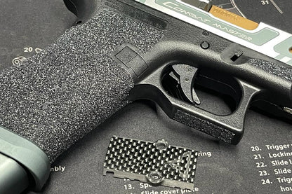 Boomarms Custom - T-style G17 RMR Cut GBB - ( Shiny Silver ) with Silicon Carbide Grip