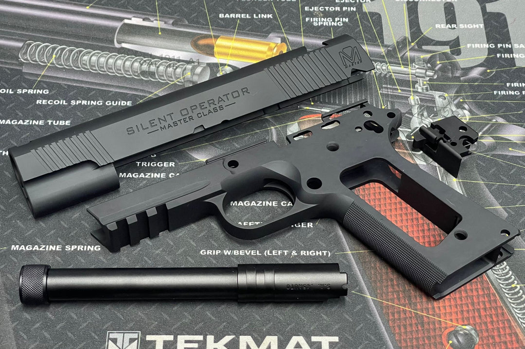 Bomber CNC Aluminum 1911 SFA Silent Operator Slide & Frame Set for