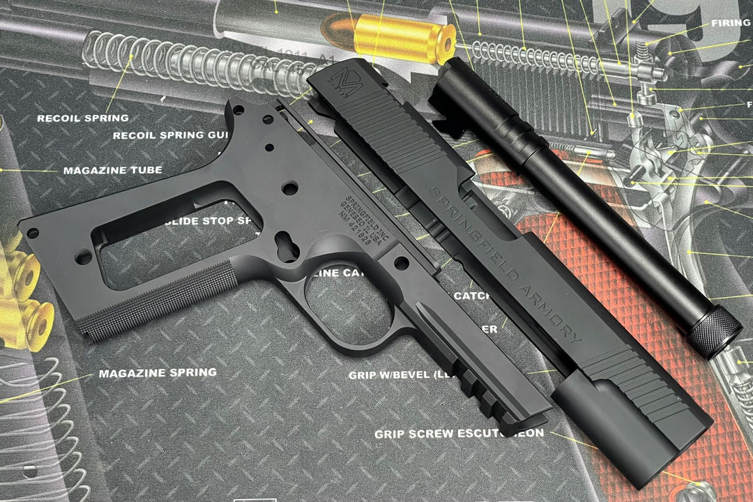 Bomber CNC Aluminum 1911 SFA Silent Operator Slide & Frame Set for