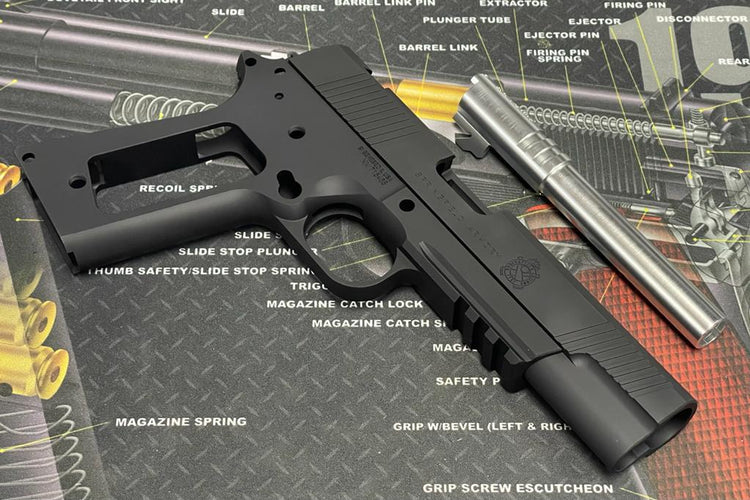 Bomber CNC Aluminum 1911 SFA Operator Slide & Frame Set for Marui Airs –  Boomarms