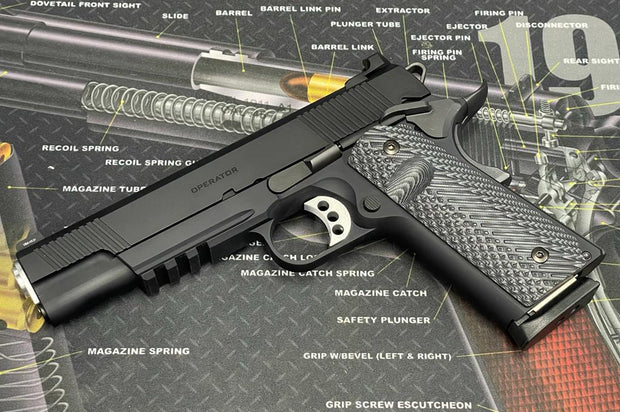 Bomber CNC Aluminum 1911 SFA Operator Slide & Frame Set for Marui Airsoft 1911 / MEU series - 2022 version