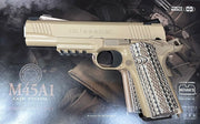 Bomber CNC Aluminum USMC M45A1 CQBP Slide & Frame set for Marui Airsoft M45A1 GBB Series ( Desert Sand / Black )