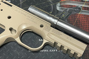 Bomber CNC Aluminum USMC M45A1 CQBP Slide & Frame set for Marui Airsoft M45A1 GBB Series ( Desert Sand / Black )