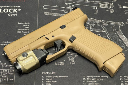 Boomarms Custom Glock 19X Gas Blowback Pistol - Tan