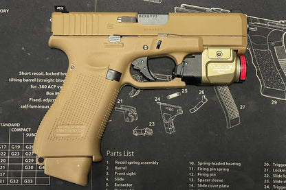 Boomarms Custom Glock 19X Gas Blowback Pistol - Tan