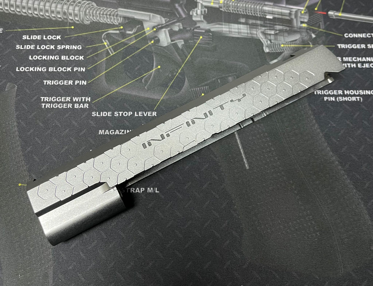 Bomber CNC Aluminum ( HEX style ) slide for TM Airsoft Hi-Capa GBB Pistol series