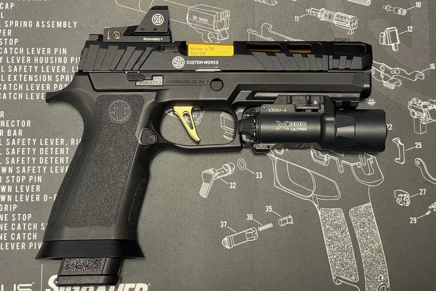 Boomarms Custom - SIG P320 Spectre Comp Airsoft GBB - Black