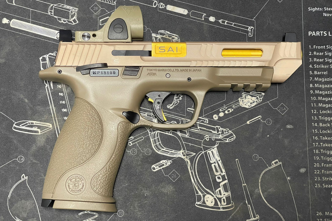 ガスガン　S&W M&P9 V CUSTOM TM M&P9 V Custom Desktop Review - YouTube