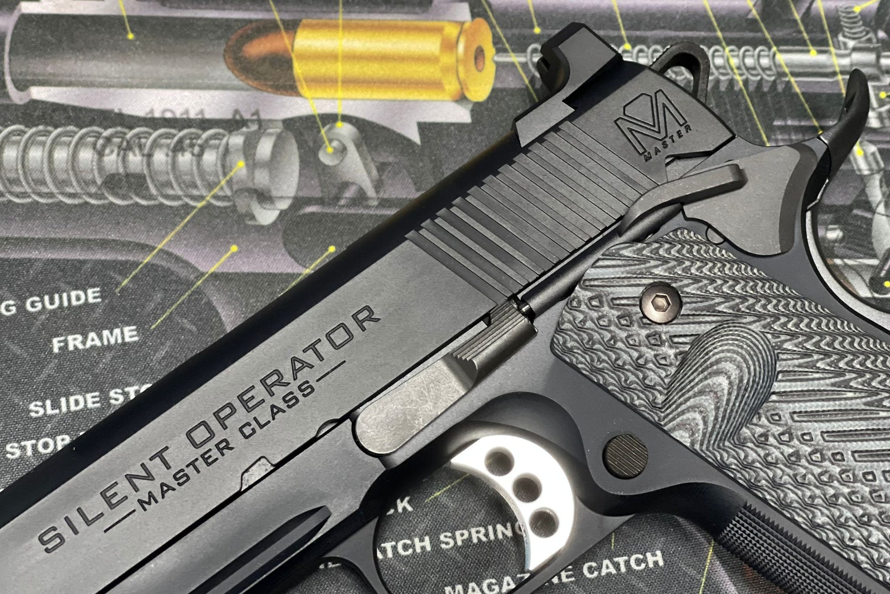 Splient Operator Boomarms Custom SFA Silent Operator Airsoft 1911 **2022 version