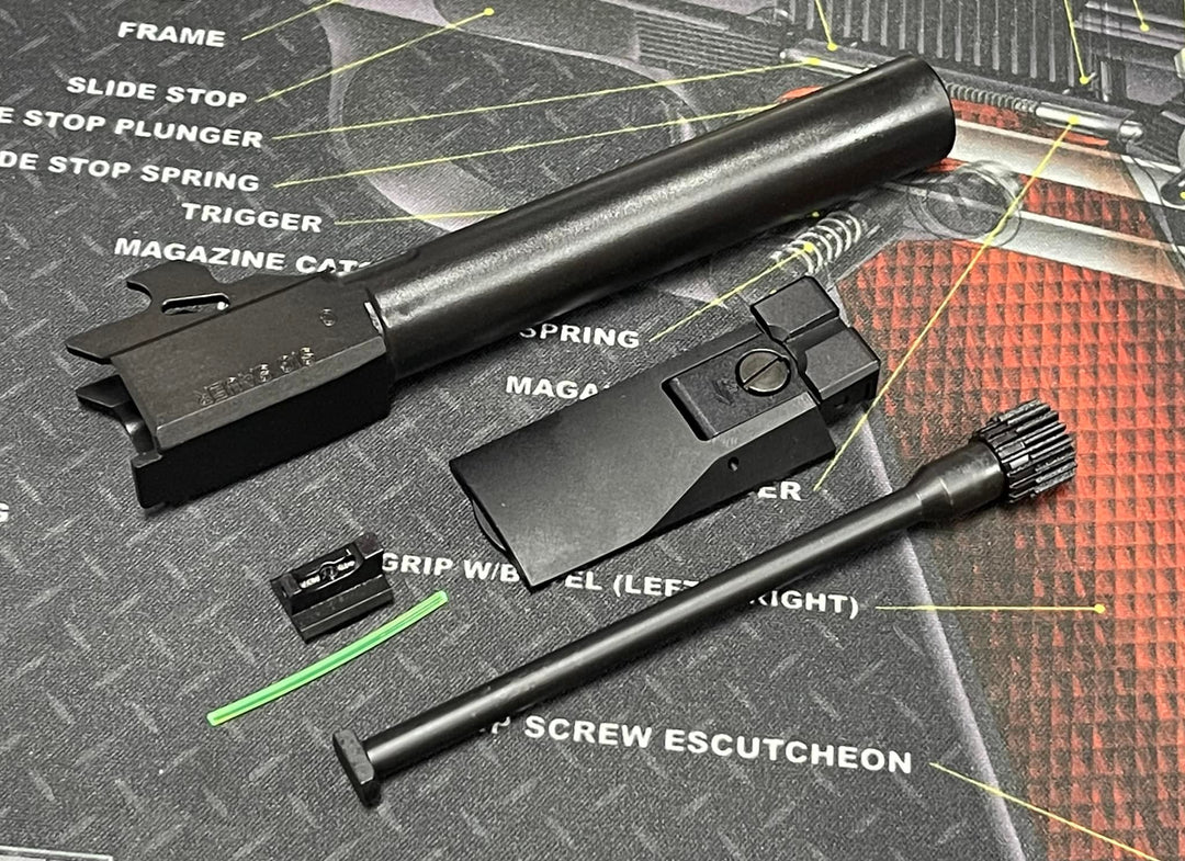 カサンドラレザースライド Nova CNC STEEL P320 X FIVE SLIDE SET FOR SIG AIR M17 GBB