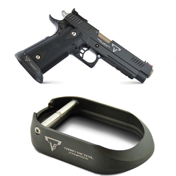 Bomber CNC Aluminum T-style Tactical Magwell for Marui Hi-Capa GBB series