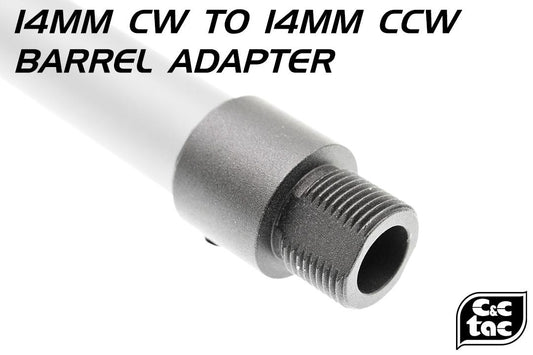 C&C Tac 14mm CW to 14mm CCW Thread Barrel Adapter ( 6061-T6 Aluminum )