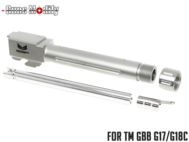 Guns Modify SF G17 Stainless Steel thread barrel For TM G17 GBB Pistol Series 14mm CCW