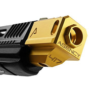 RWA AGENCY ARMS 417 COMPENSATOR (DUAL PORT, 14MM CCW) - GOLD