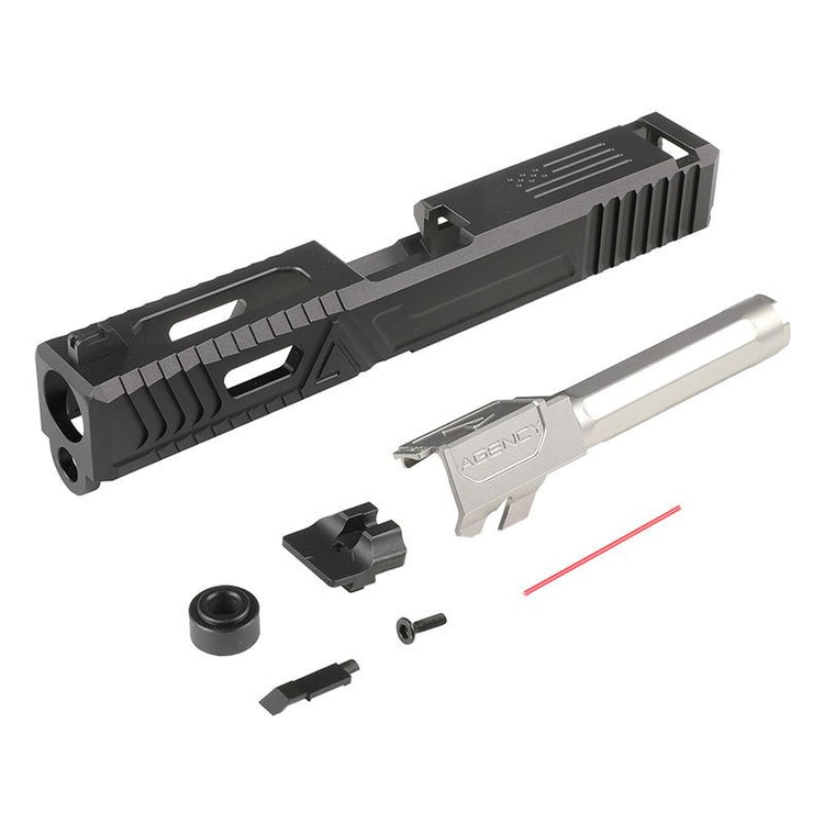 東京マルイ b&t usw_g cnc glock19 agency arms Bomber CNC Aluminum G19 ( WC-style ) Slide Kit for Tokyo Marui G19