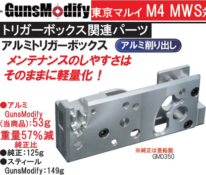 Guns Modify Full CNC Aluminum Trigger Box for TM M4 MWS GBB Series