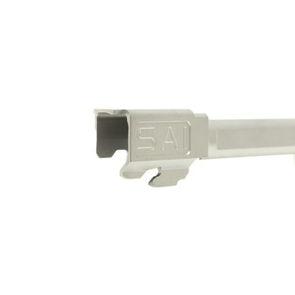 Guns Modify CNC Steel Tactical Outer Barrel ( KKM ) for Tokyo Marui G17/18C GBB G-series - Silver (14mm +)